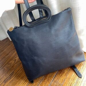 Clare V Marcelle Perforated Leather Backpack